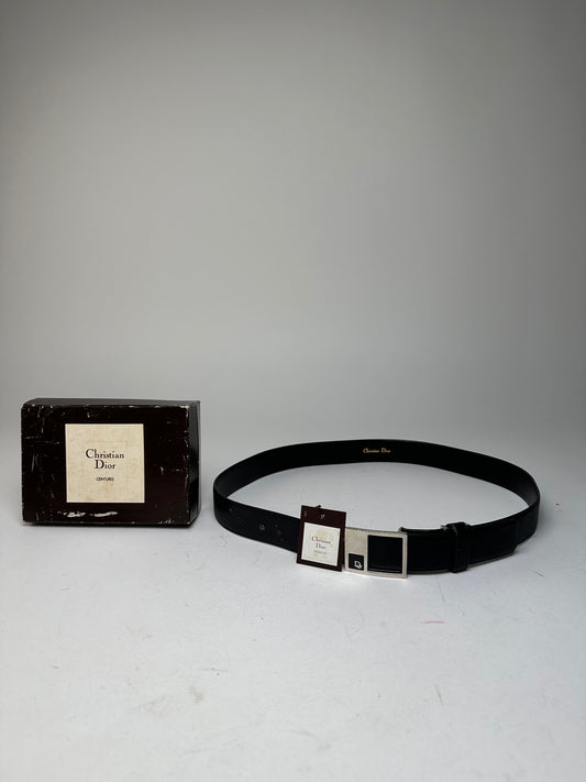 Vintage Dior Leather Belt Black 97,5 cm