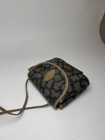 Sac vintage en cuir Yves Saint Laurent gris noir