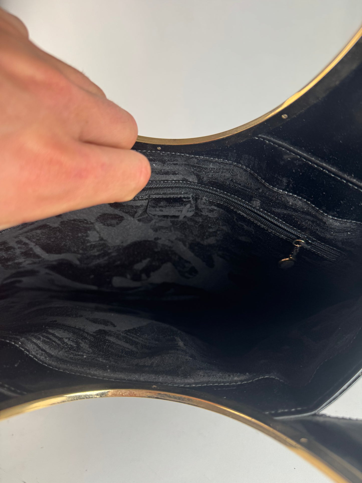 Vintage Gucci leather bag black