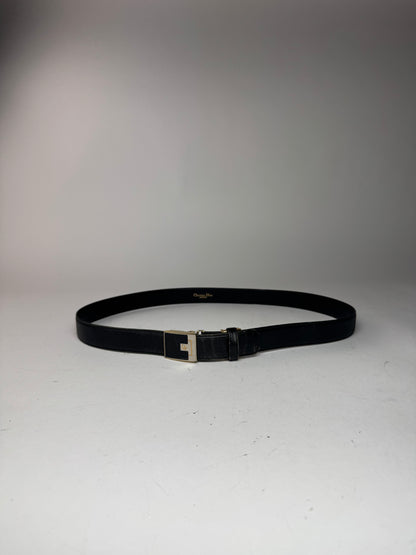 Vintage Dior Leather Belt Black