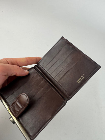 Vintage Dior Oblique monogram wallet beige brown