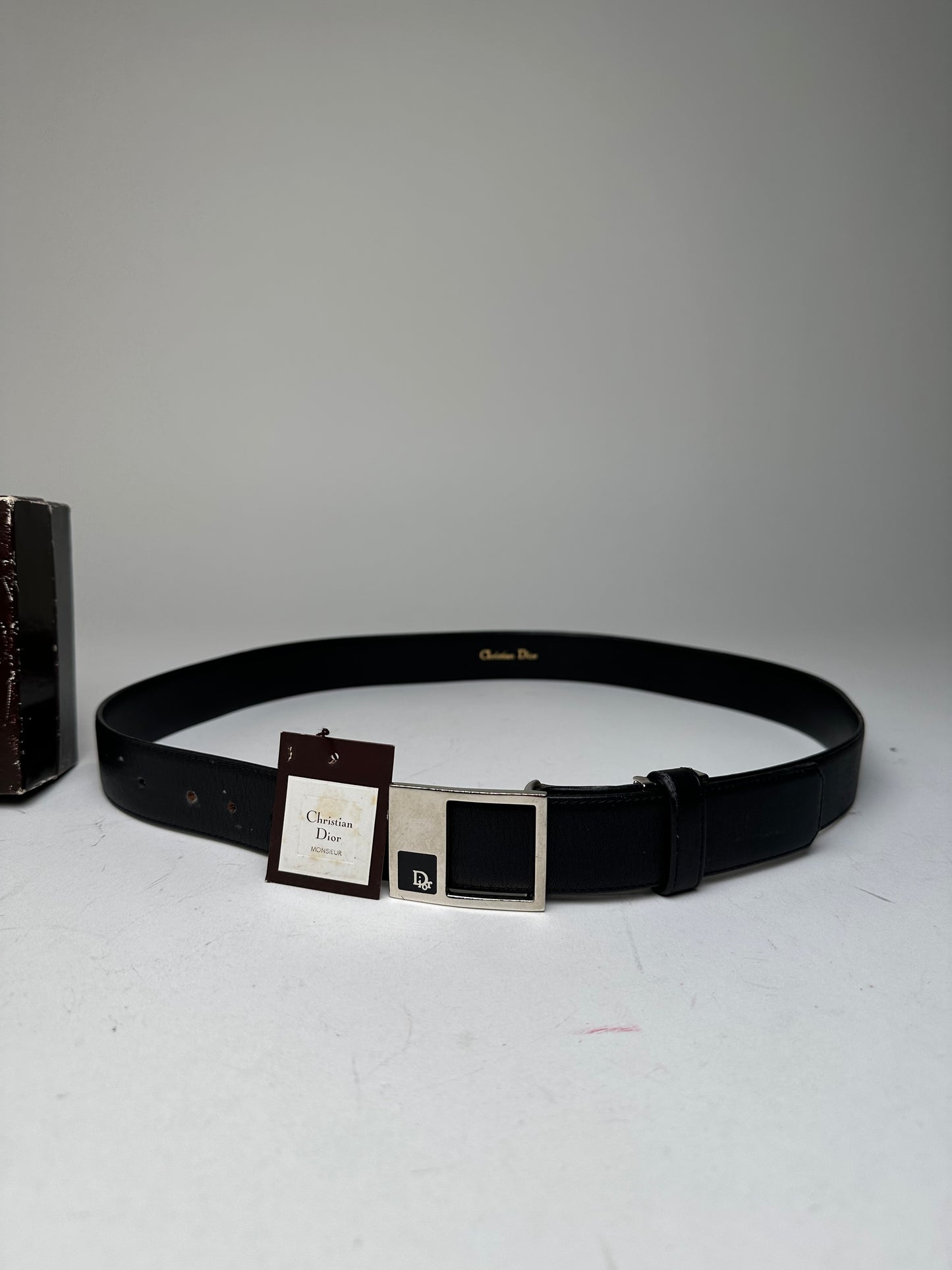 Vintage Dior Leather Belt Black 97,5 cm