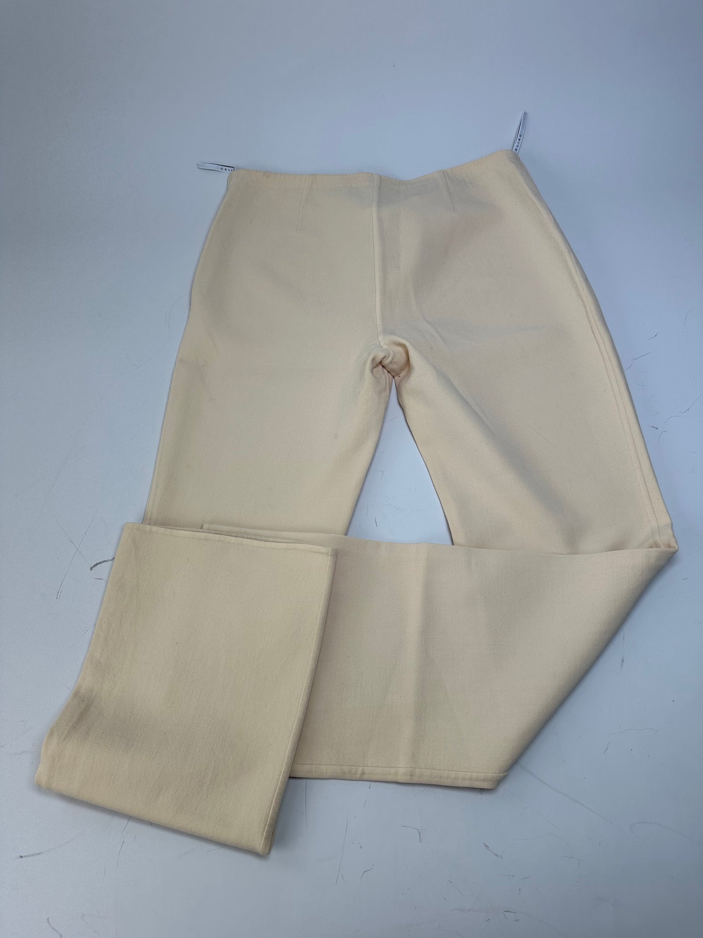 Vintage Celine Wool Blend Trousers Light Beige XS