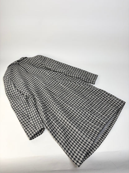 Vintage Chloe Houndstooth Wool Blend Dress Black White