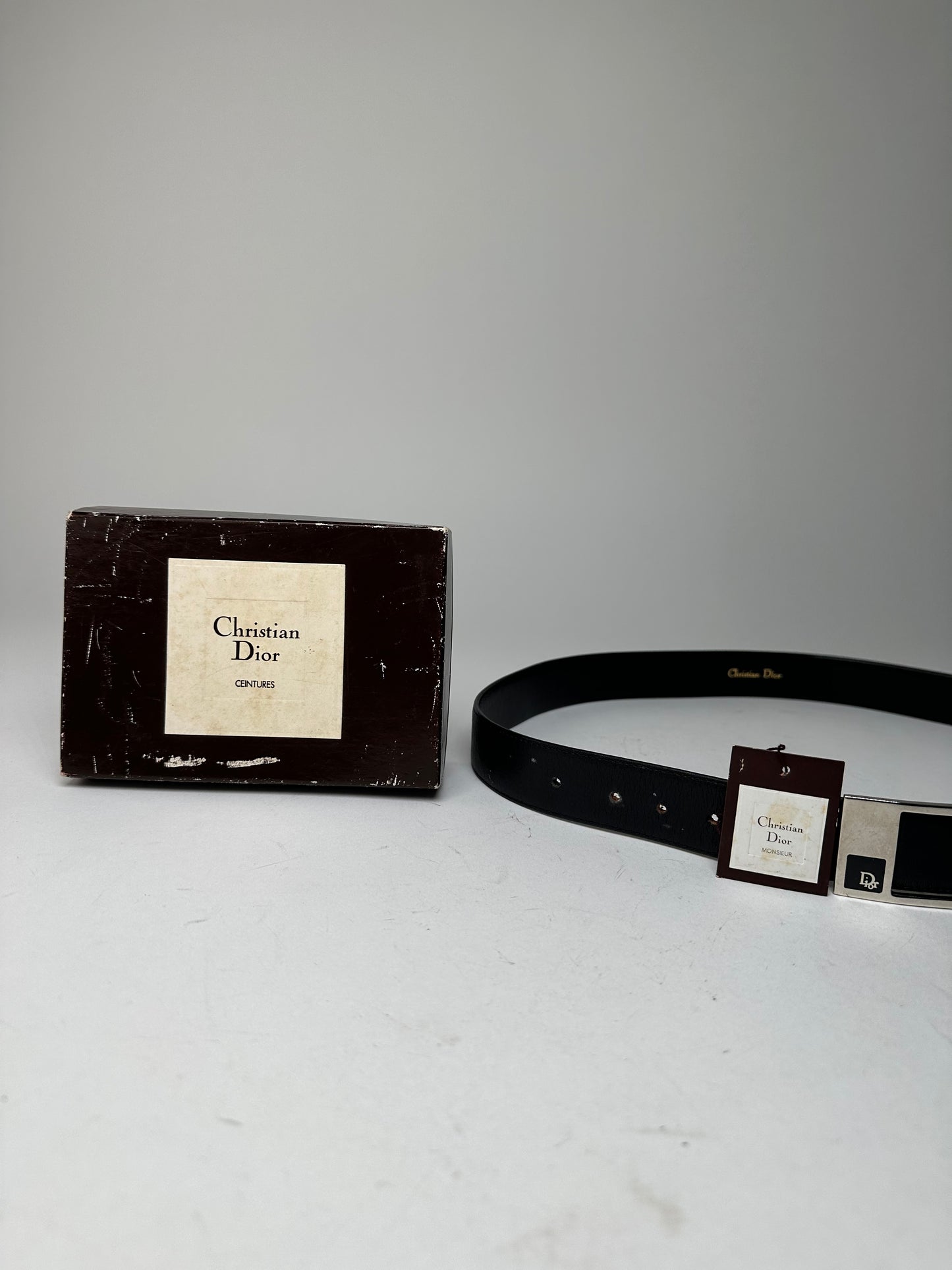 Vintage Dior Leather Belt Black 97,5 cm