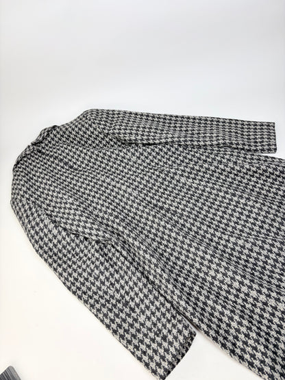 Vintage Chloe Houndstooth Wool Blend Dress Black White
