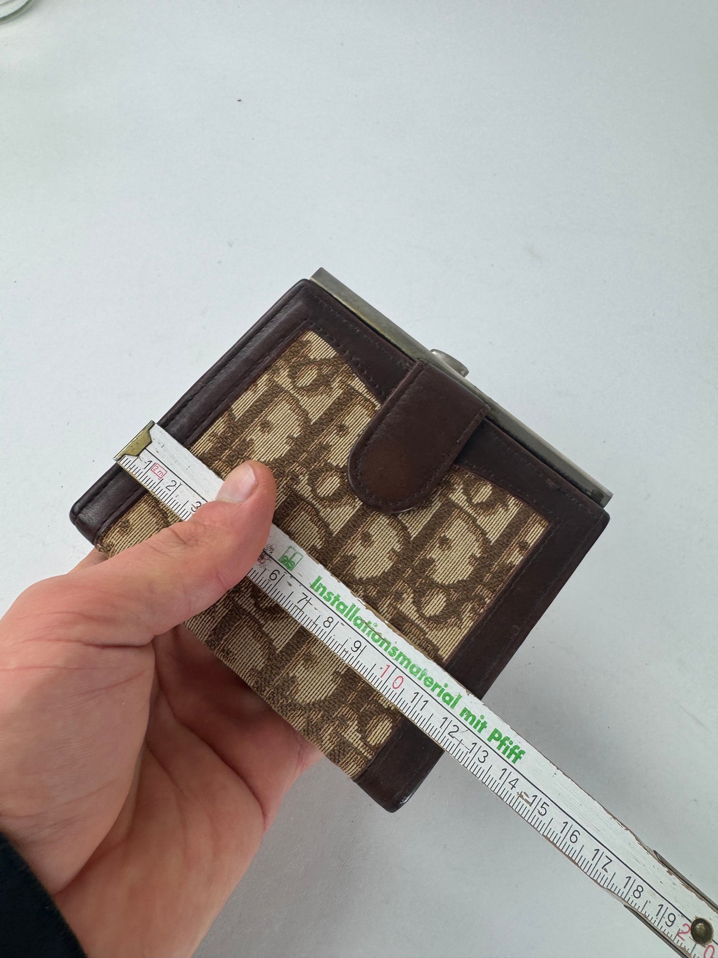 Vintage Dior Oblique monogram wallet beige brown