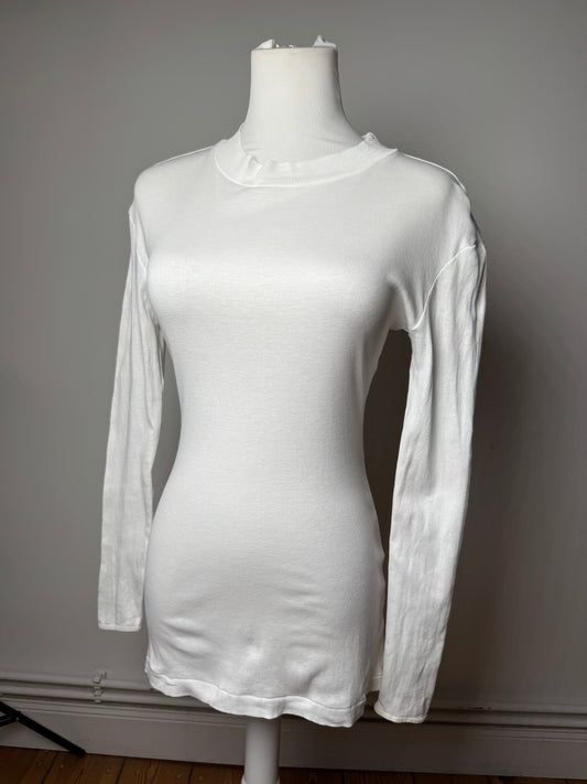 Vintage Issey Miyake Cotton Crewneck Sweater White