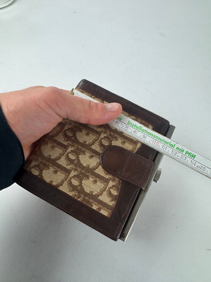 Vintage Dior Oblique monogram wallet beige brown