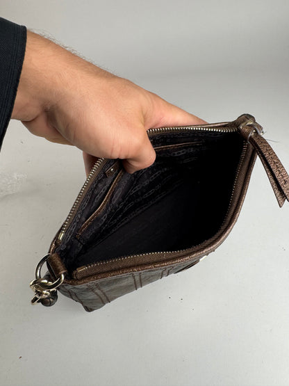 Sac en cuir vintage Céline bronze