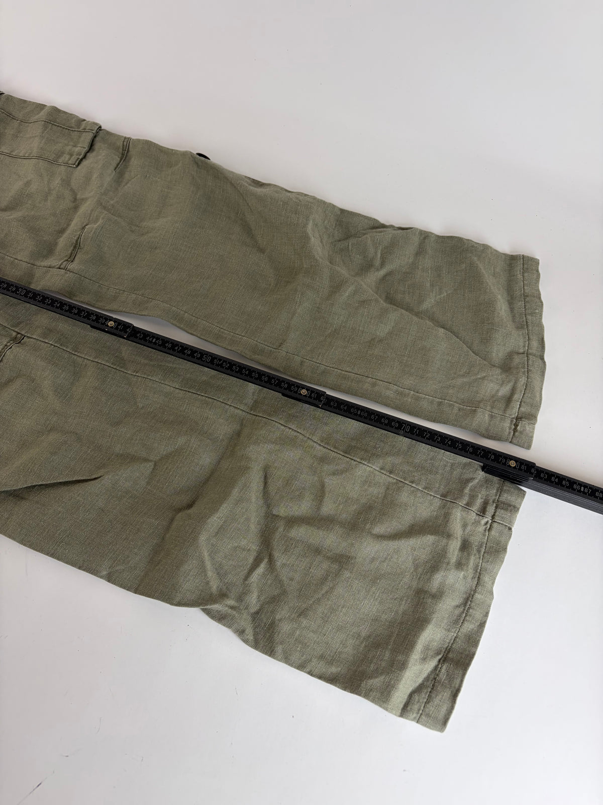 Vintage Burberry Blue Label Linen Cargo Pants Olive Green Men's M