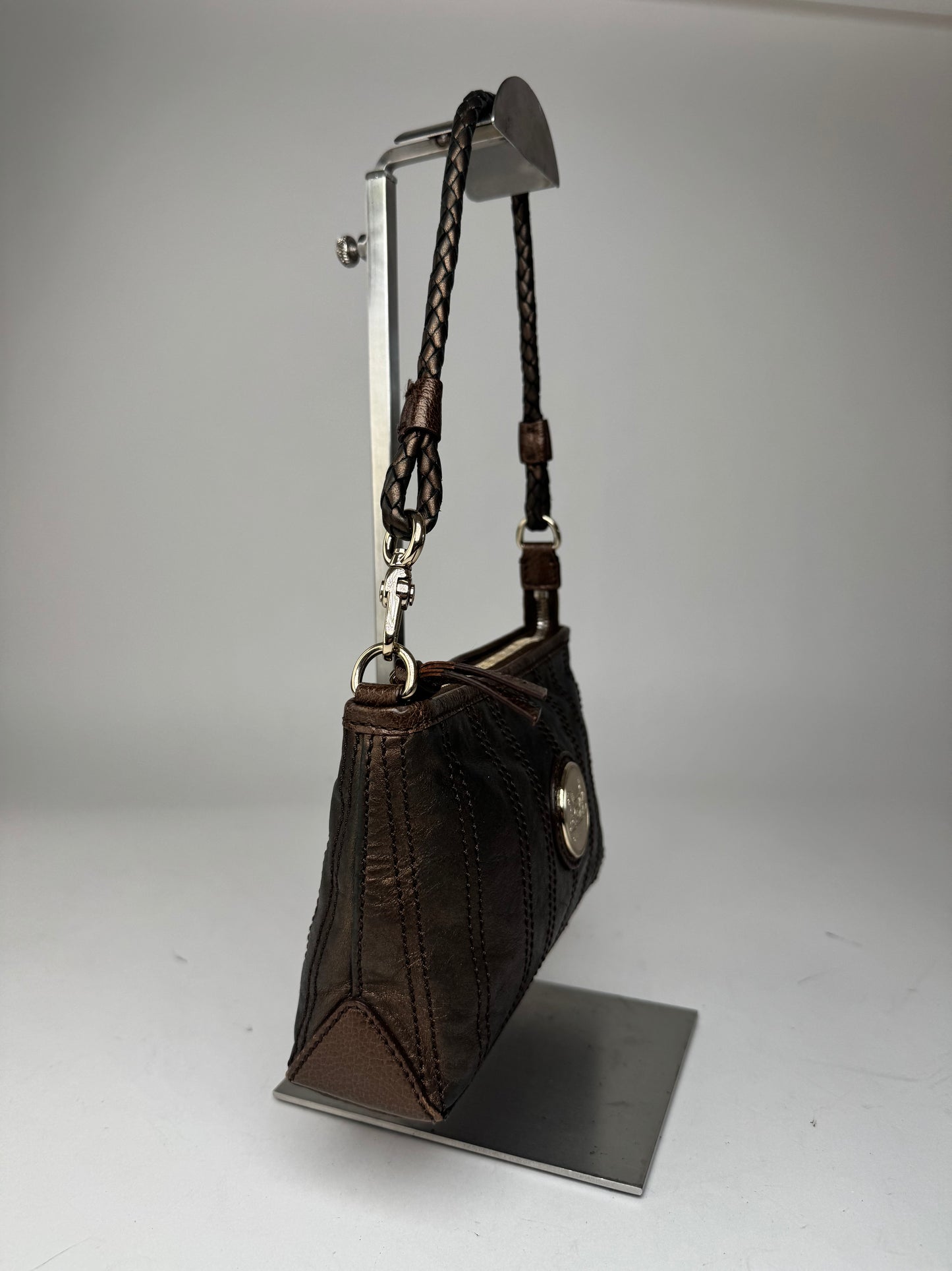 Sac en cuir vintage Céline bronze