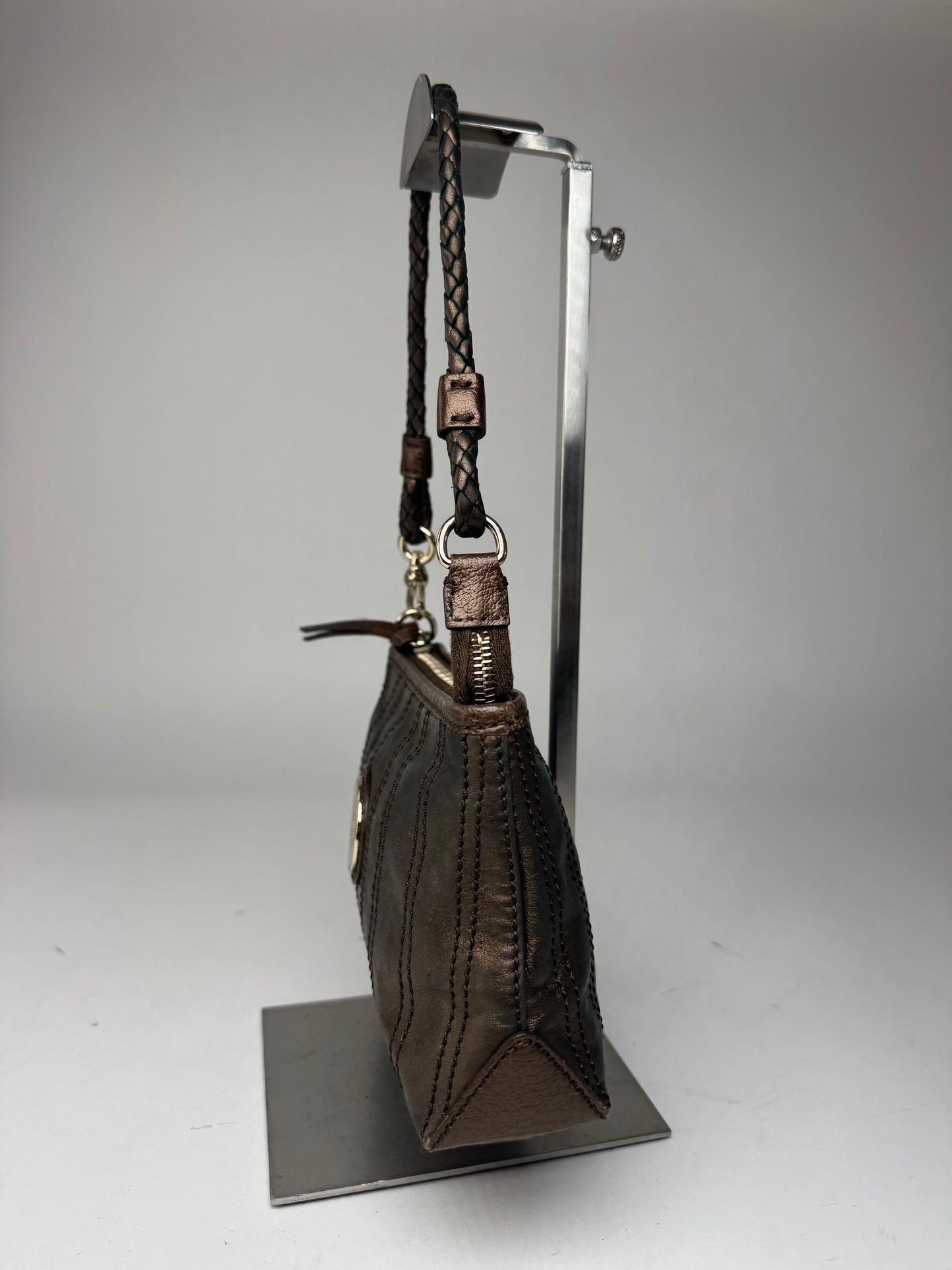 Sac en cuir vintage Céline bronze