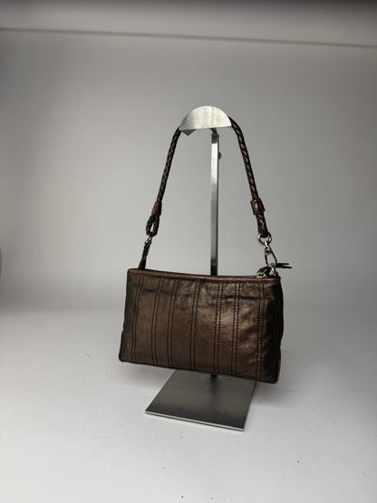 Sac en cuir vintage Céline bronze