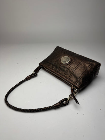 Sac en cuir vintage Céline bronze