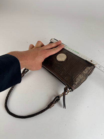 Sac en cuir vintage Céline bronze