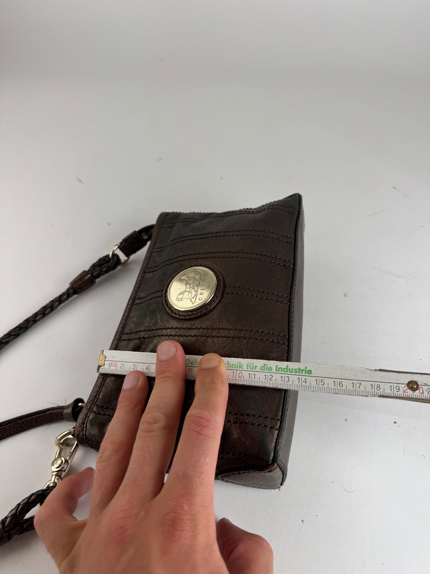 Sac en cuir vintage Céline bronze