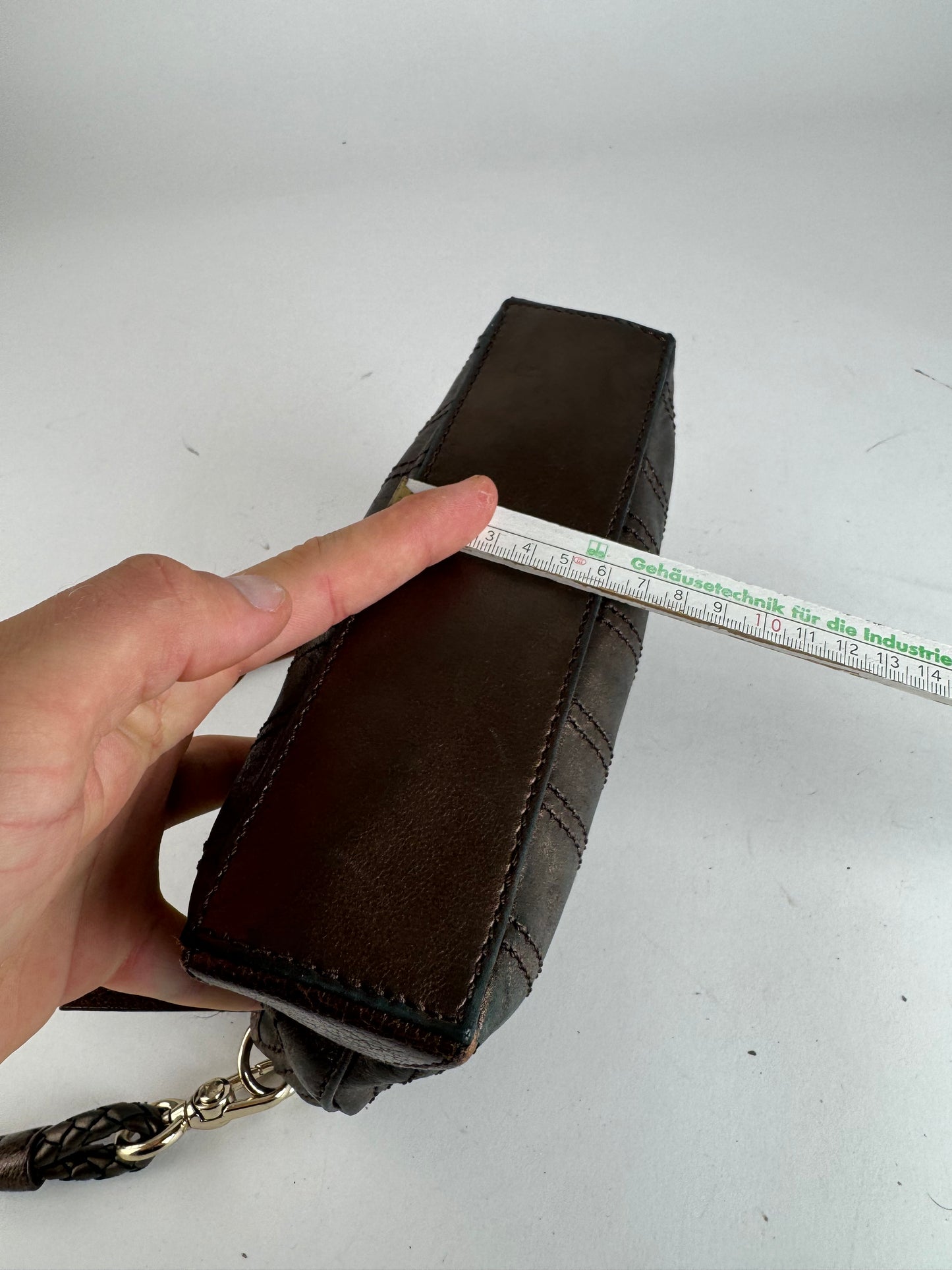 Sac en cuir vintage Céline bronze