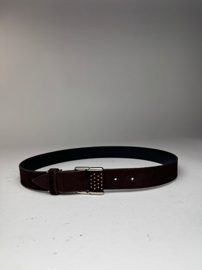 Vintage Issey Miyake Suede Belt Brown