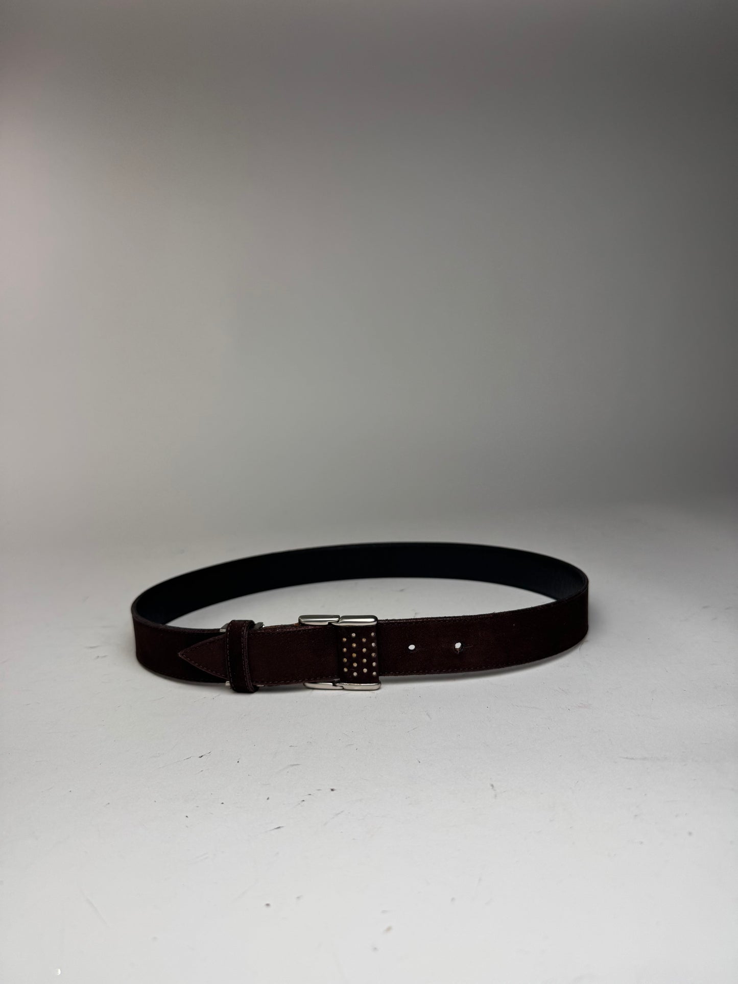 Vintage Issey Miyake Suede Belt Brown