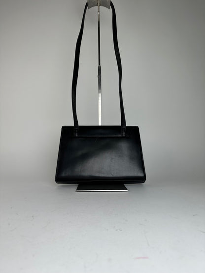 Vintage Givenchy Shoulder Bag Black Leather