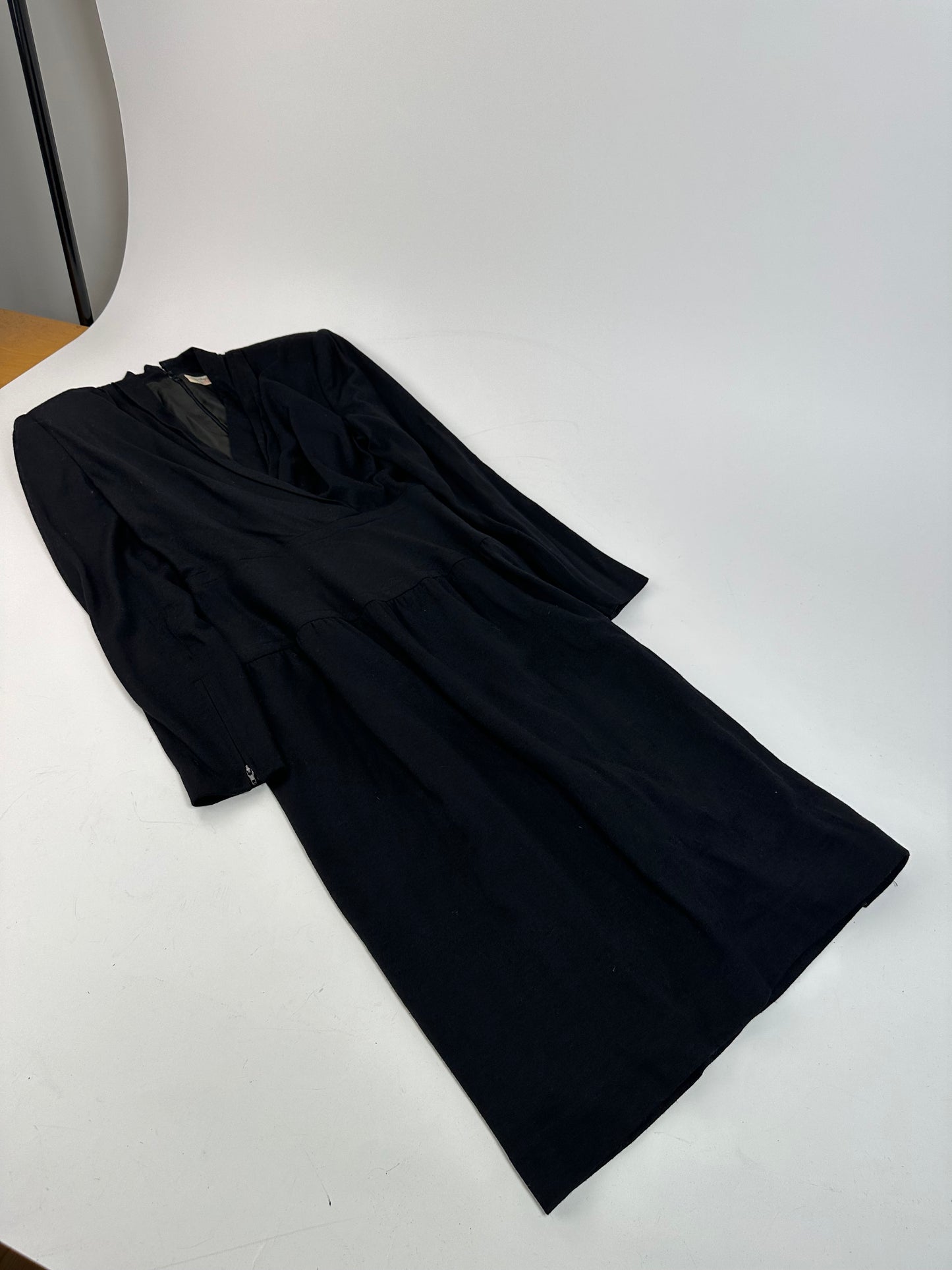 Vintage Givenchy Wool Dress M Black