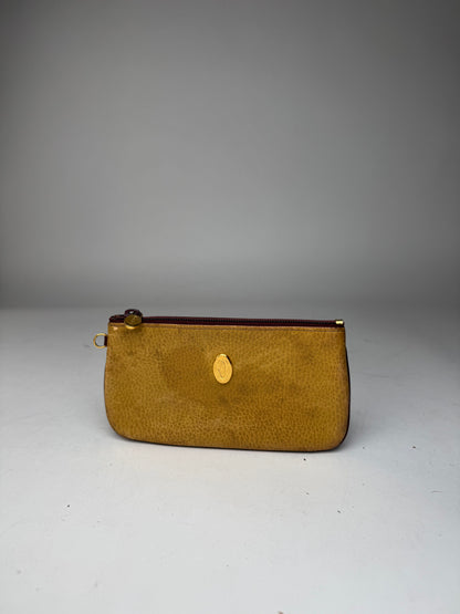 Vintage Cartier Leather Card Holder yellow