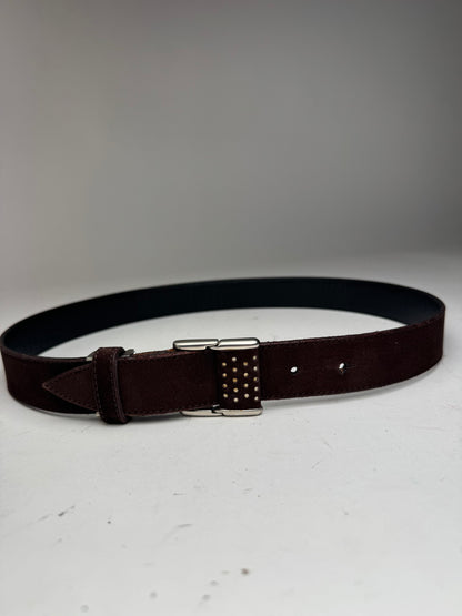 Vintage Issey Miyake Suede Belt Brown