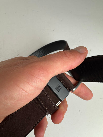 Vintage Issey Miyake Suede Belt Brown