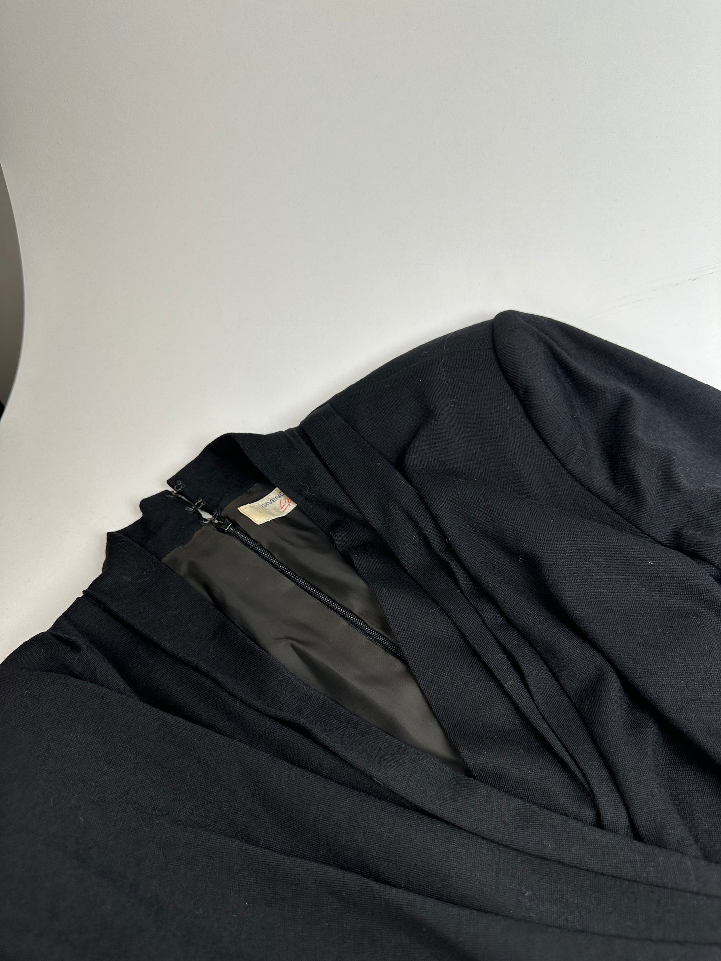 Vintage Givenchy Wool Dress M Black