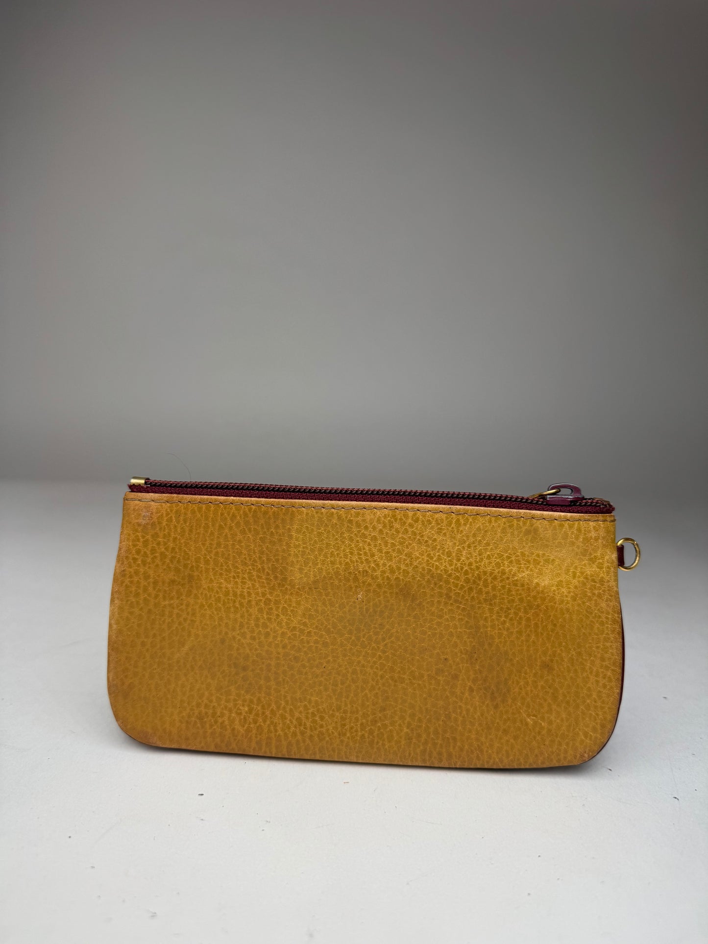 Vintage Cartier Leather Card Holder yellow