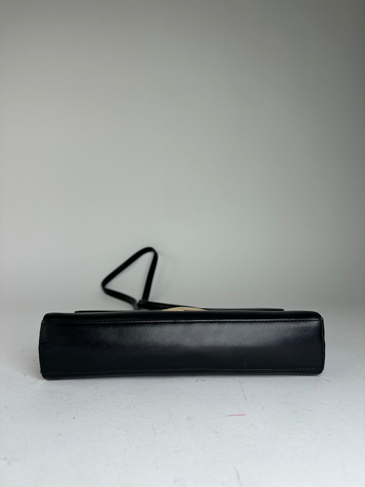 Vintage Givenchy Shoulder Bag Black Leather