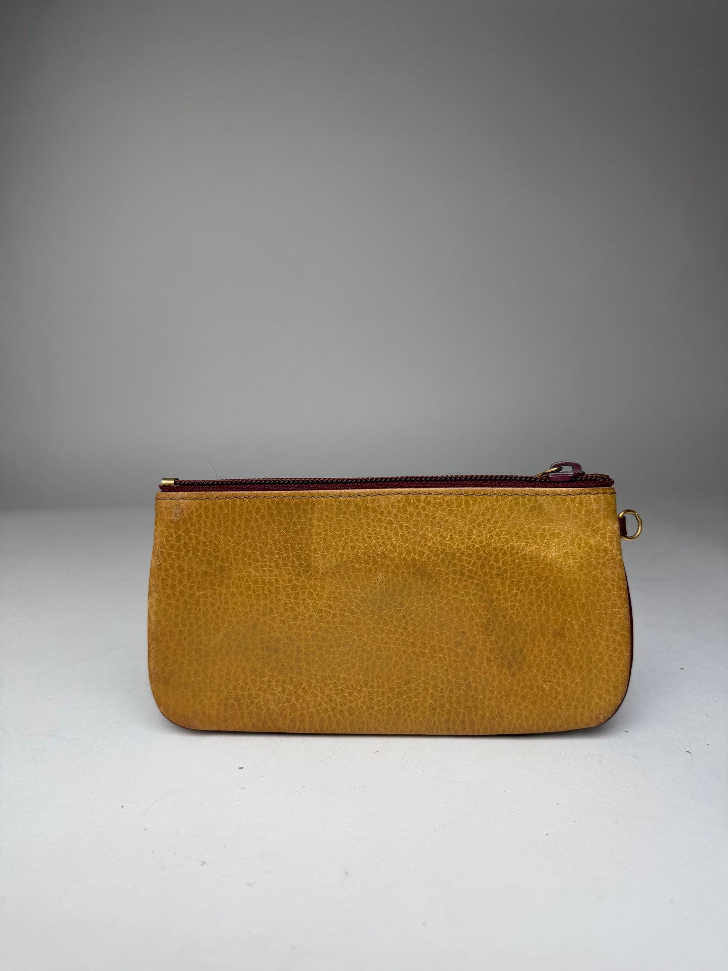 Vintage Cartier Leather Card Holder yellow