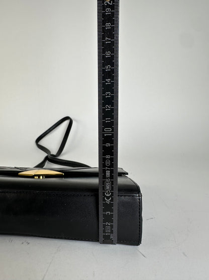 Vintage Givenchy Shoulder Bag Black Leather