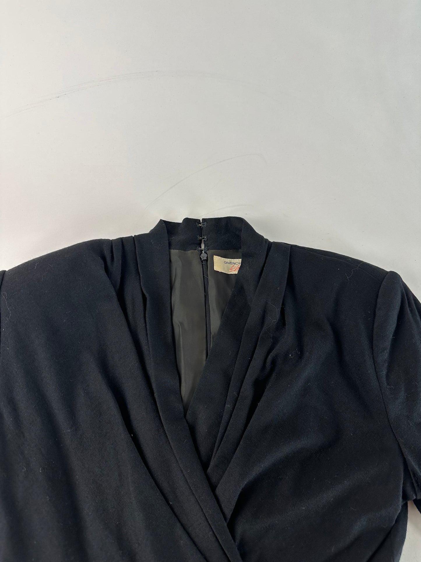 Vintage Givenchy Wool Dress M Black