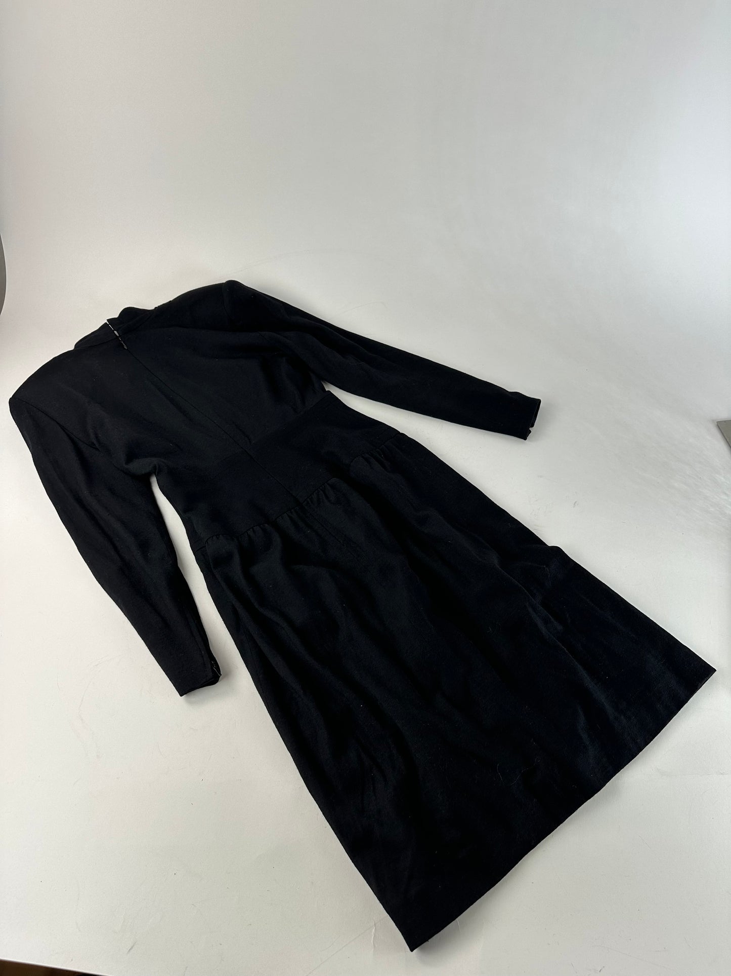 Vintage Givenchy Wool Dress M Black