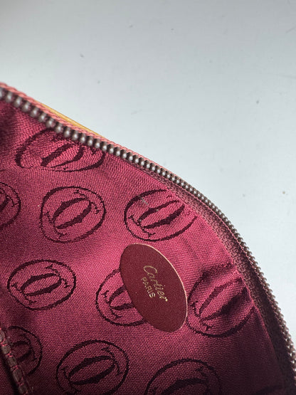 Vintage Cartier Leather Card Holder yellow