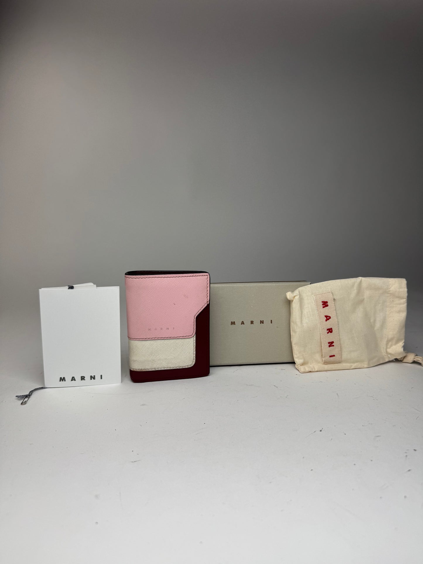 Vintage Marni Leather wallet pink Black Brown