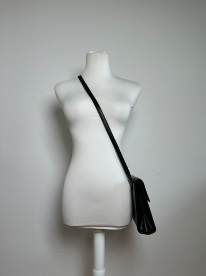 Vintage Givenchy Shoulder Bag Black Leather