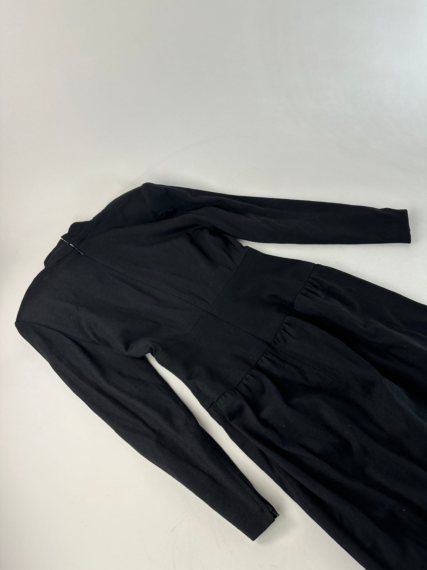 Vintage Givenchy Wool Dress M Black