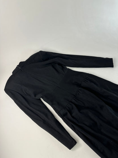 Vintage Givenchy Wool Dress M Black
