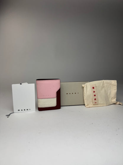 Vintage Marni Leather wallet pink Black Brown