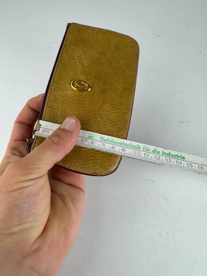 Vintage Cartier Leather Card Holder yellow