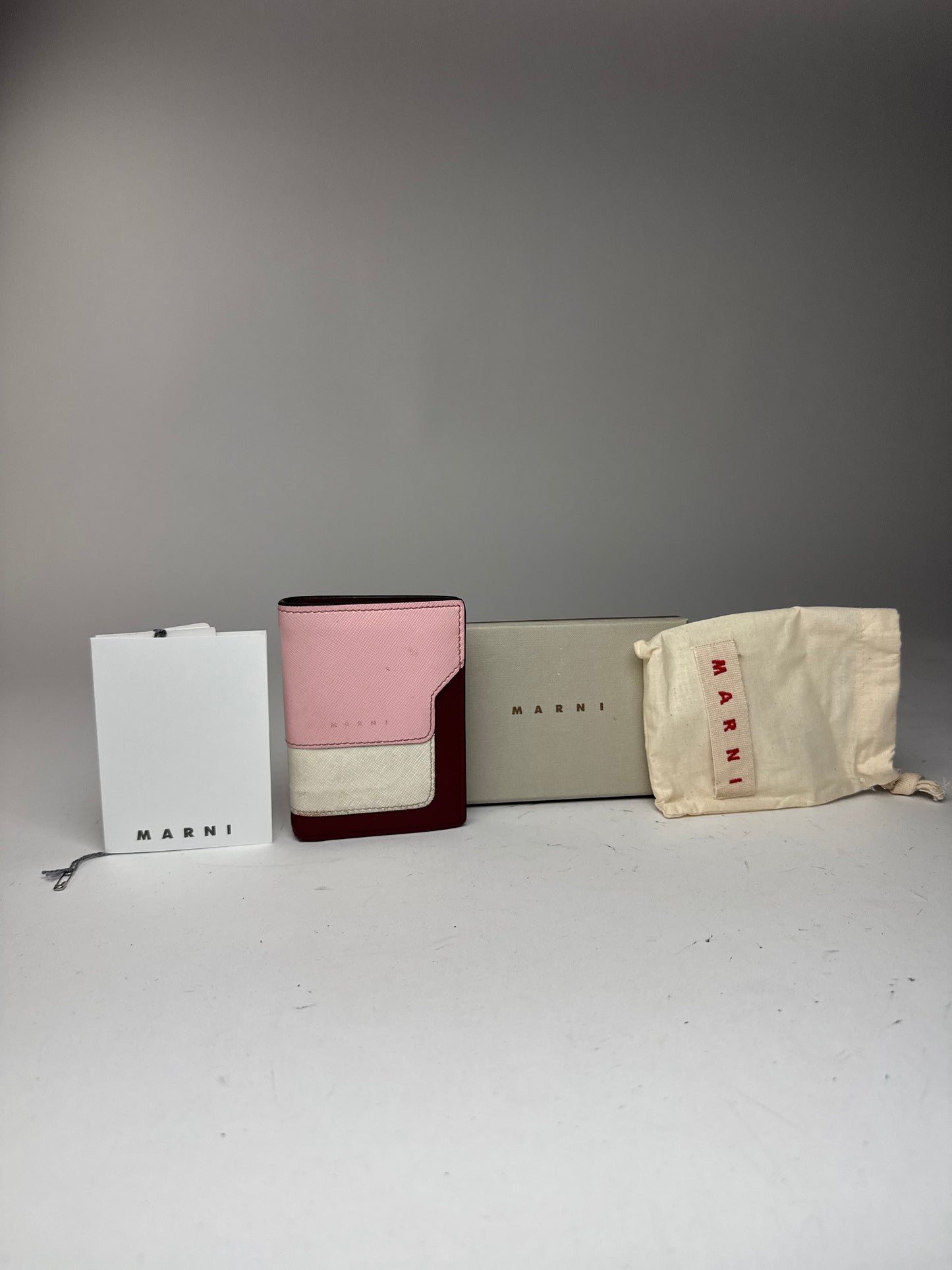 Vintage Marni Leather wallet pink Black Brown