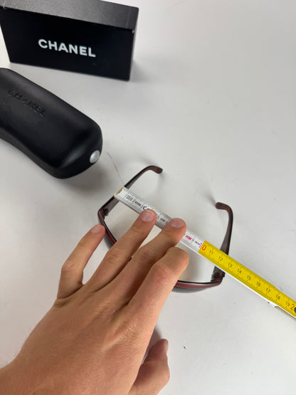 Vintage Chanel CC sunglasses Red