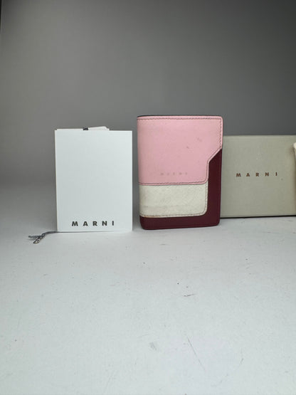 Vintage Marni Leather wallet pink Black Brown