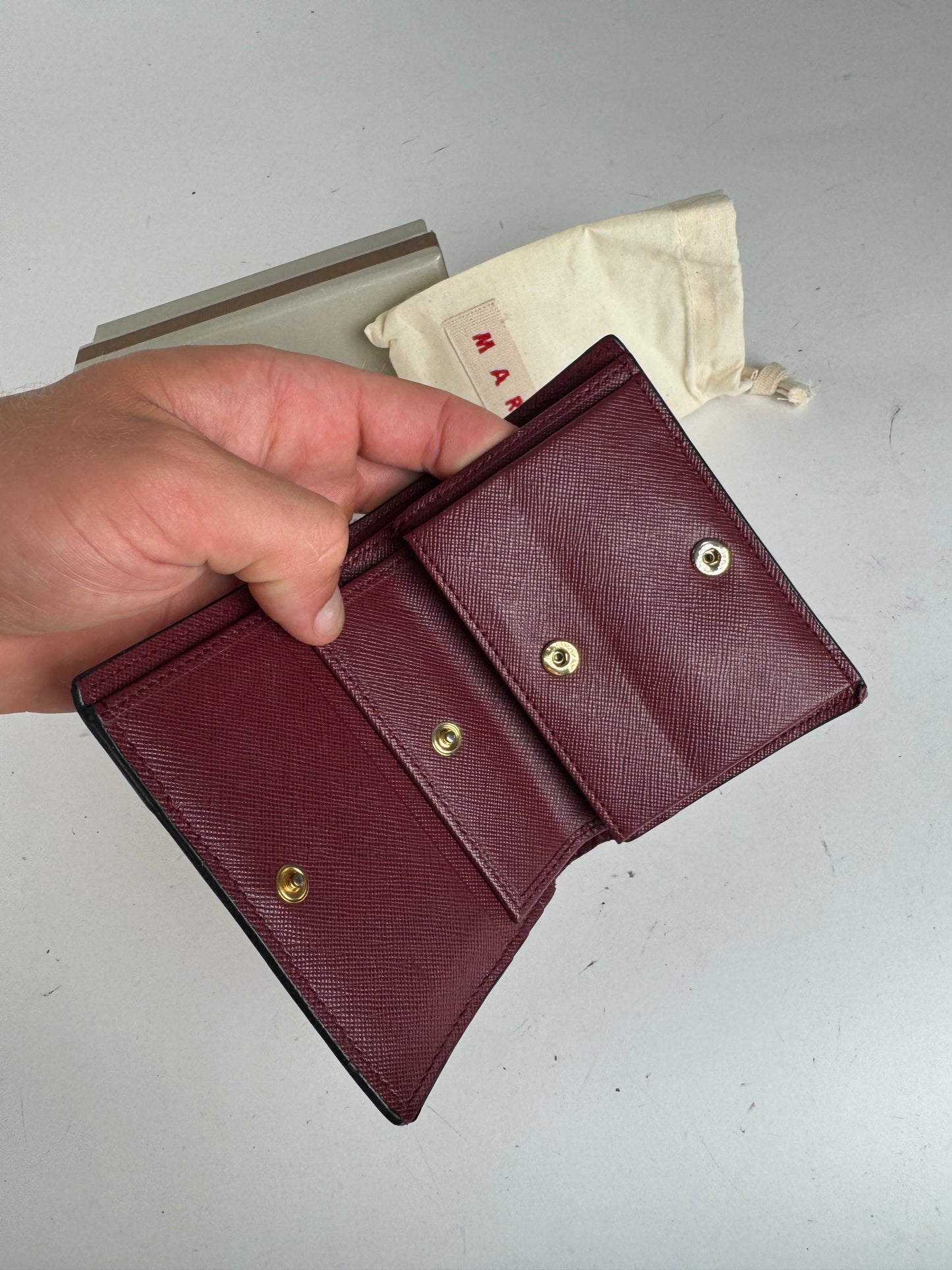 Vintage Marni Leather wallet pink Black Brown