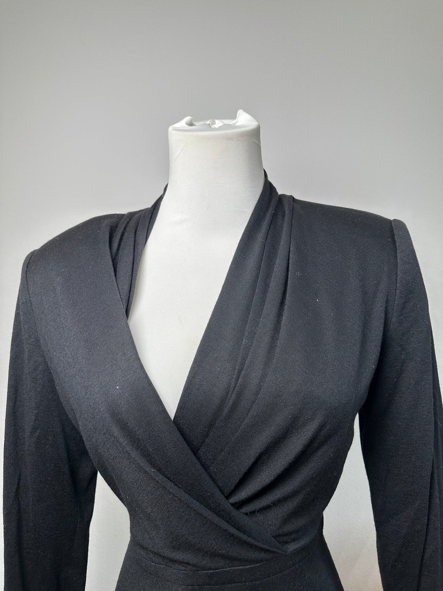 Vintage Givenchy Wool Dress M Black