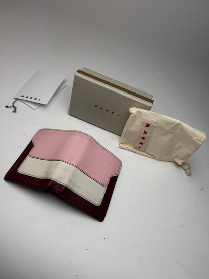 Vintage Marni Leather wallet pink Black Brown