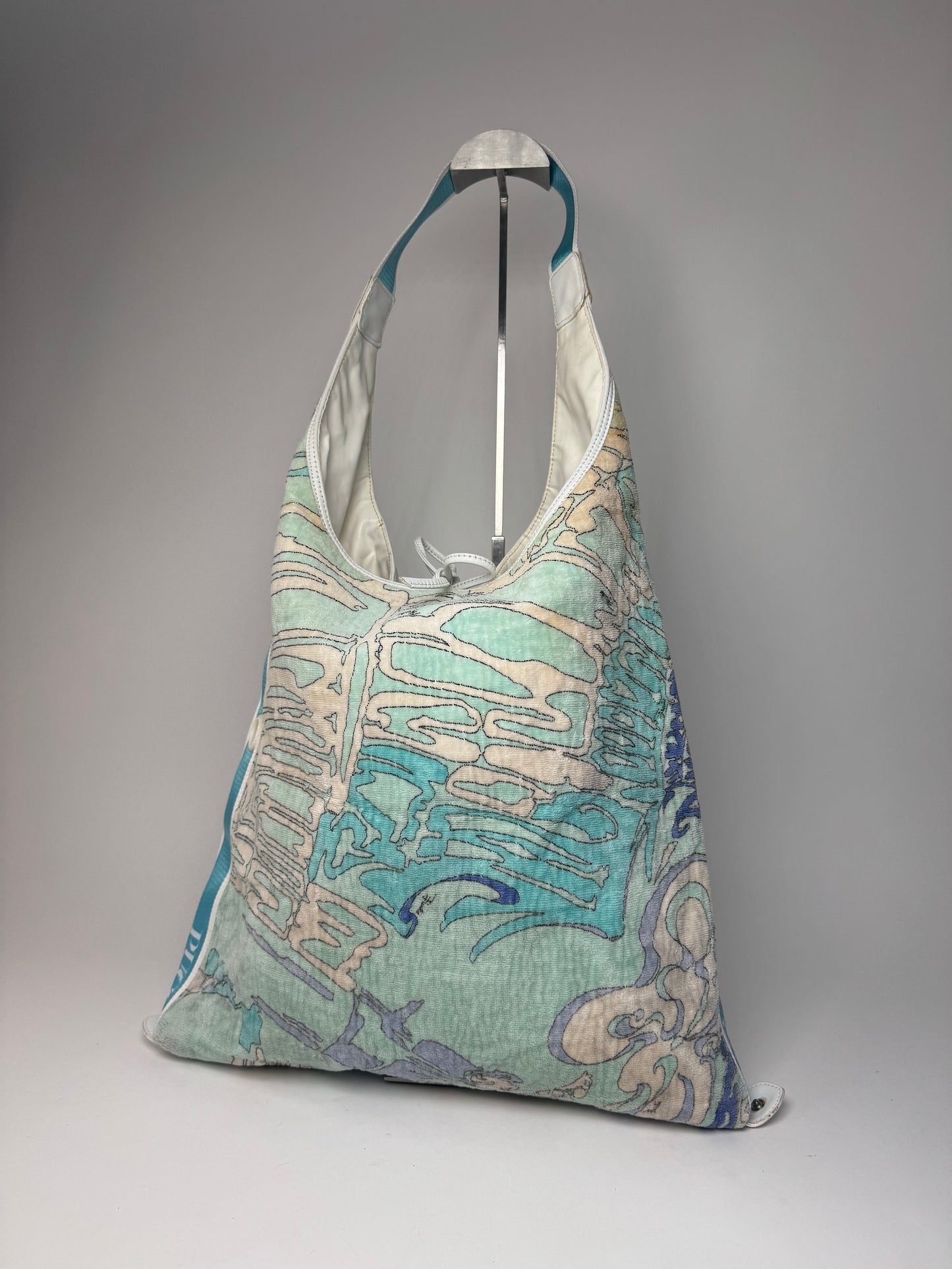 Vintage Emilio Pucci Abstract 2Way Bag white Blue